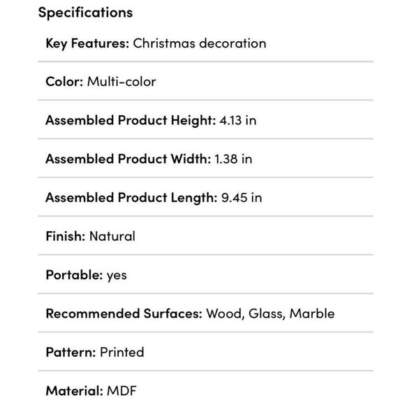 'Be Merry' Wooden Boxtop Tabletop Decoration Christmas Holidays Mantel Shelf NWT - Picture 3 of 6